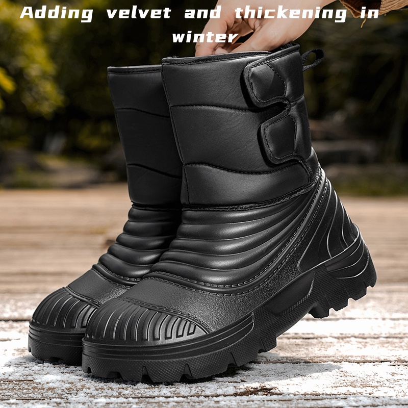 Men'S Mountain Biking Shoes - Sepatu bot salju musim dingin pria