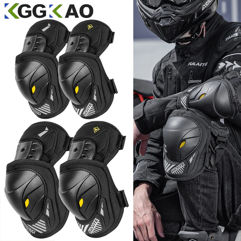 Mountain Biking Knee And Elbow Pads - 1 Pasang Pelindung Lutut dan Betis