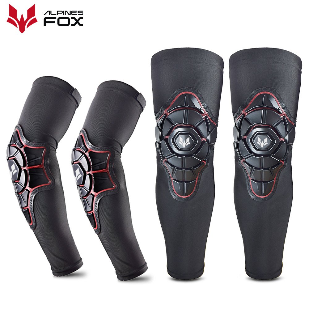 Mountain Biking Knee And Elbow Pads - Bantalan lengan pelindung lutut pria, bantalan