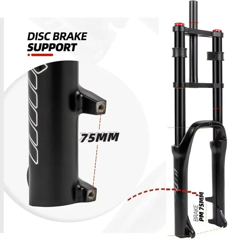 Mtb Fork Air - Garpu Depan Suspensi Udara Sepeda 20x4.0,