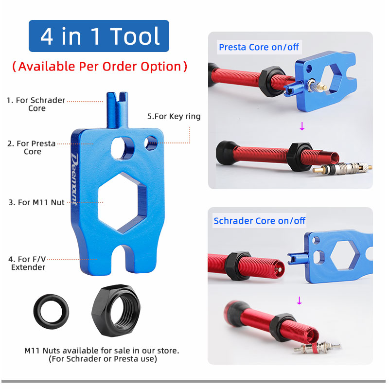 Katup Presta Velg Karbon Tubel - Tubeless Valve Core ulasan dan harga