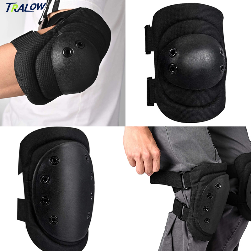 TRALOW 4in1 Set Pelindung Lutu - Mountain Biking Knee And Elbow Pads ulasan dan harga
