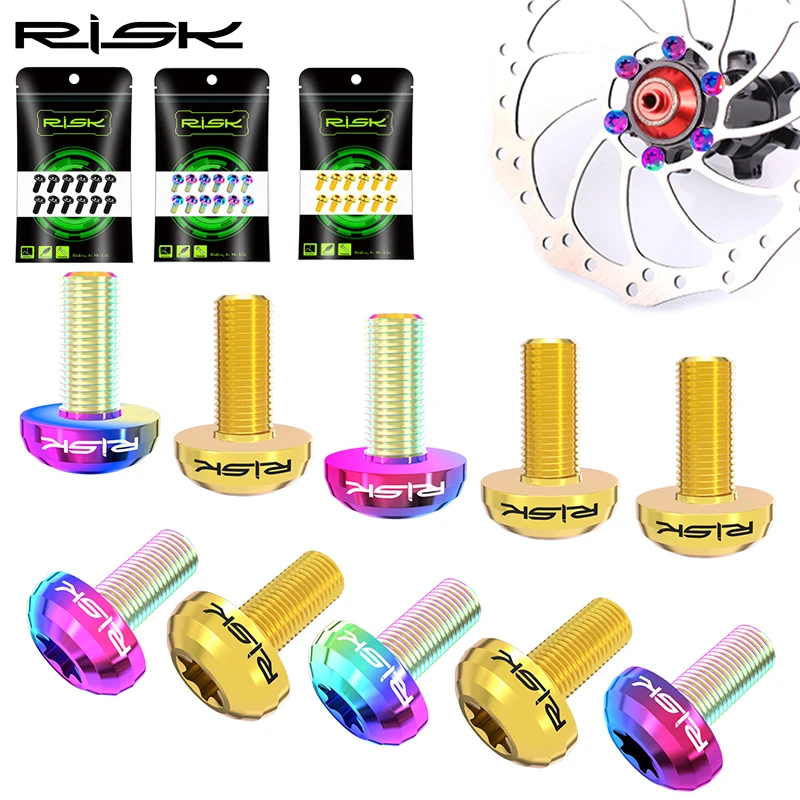 RISK 12pcs M5X10mm Baut Rotor  - Mtb Brake Rotor ulasan dan harga