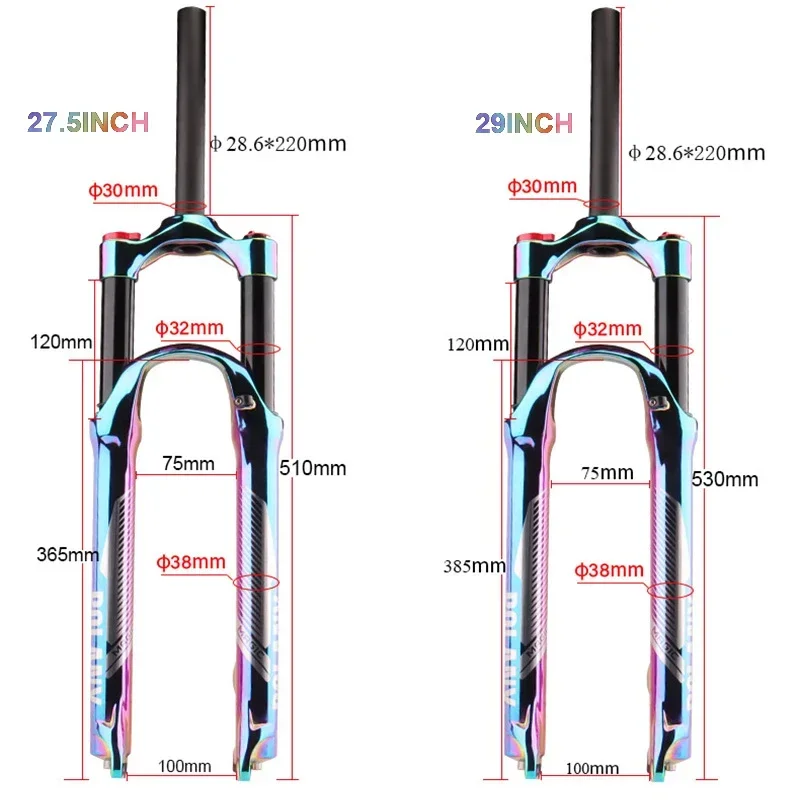 Garpu Sepeda MTB Rainbow 27.5/ - Mtb Fork Air ulasan dan harga