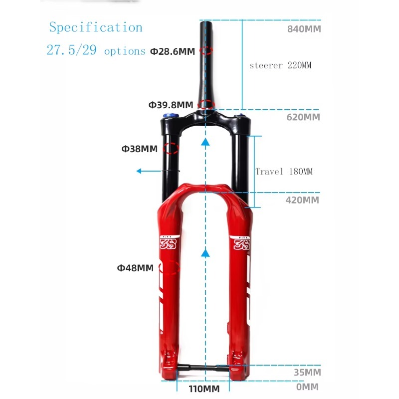 Garpu Suspensi Udara MTB 27.5/ - Mtb Fork Air ulasan dan harga