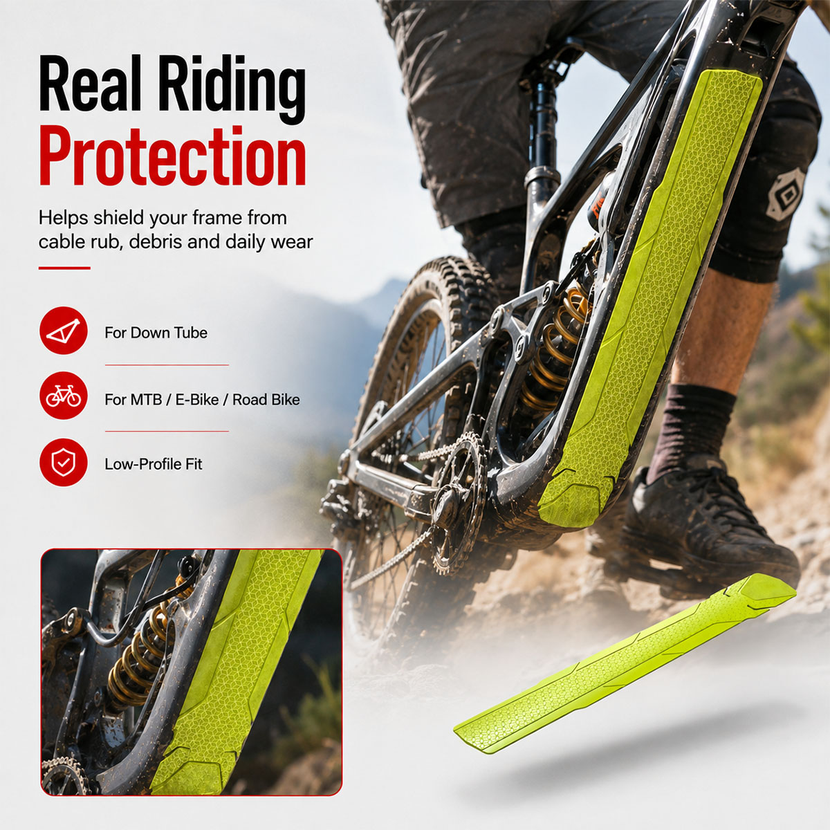 PINMOAP 1PC Pelindung Rangka S - Chainstay Protector Wrap ulasan dan harga