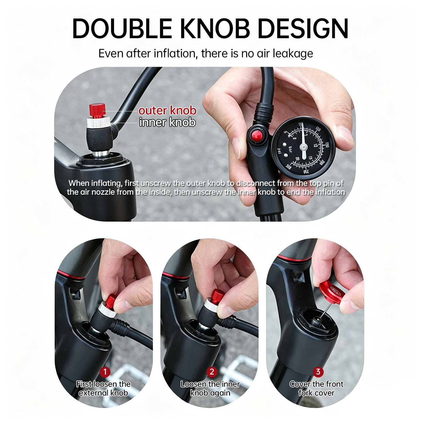 BLOOKE MTB Pompa Kejut Tekanan - Mtb Fork Air ulasan dan harga