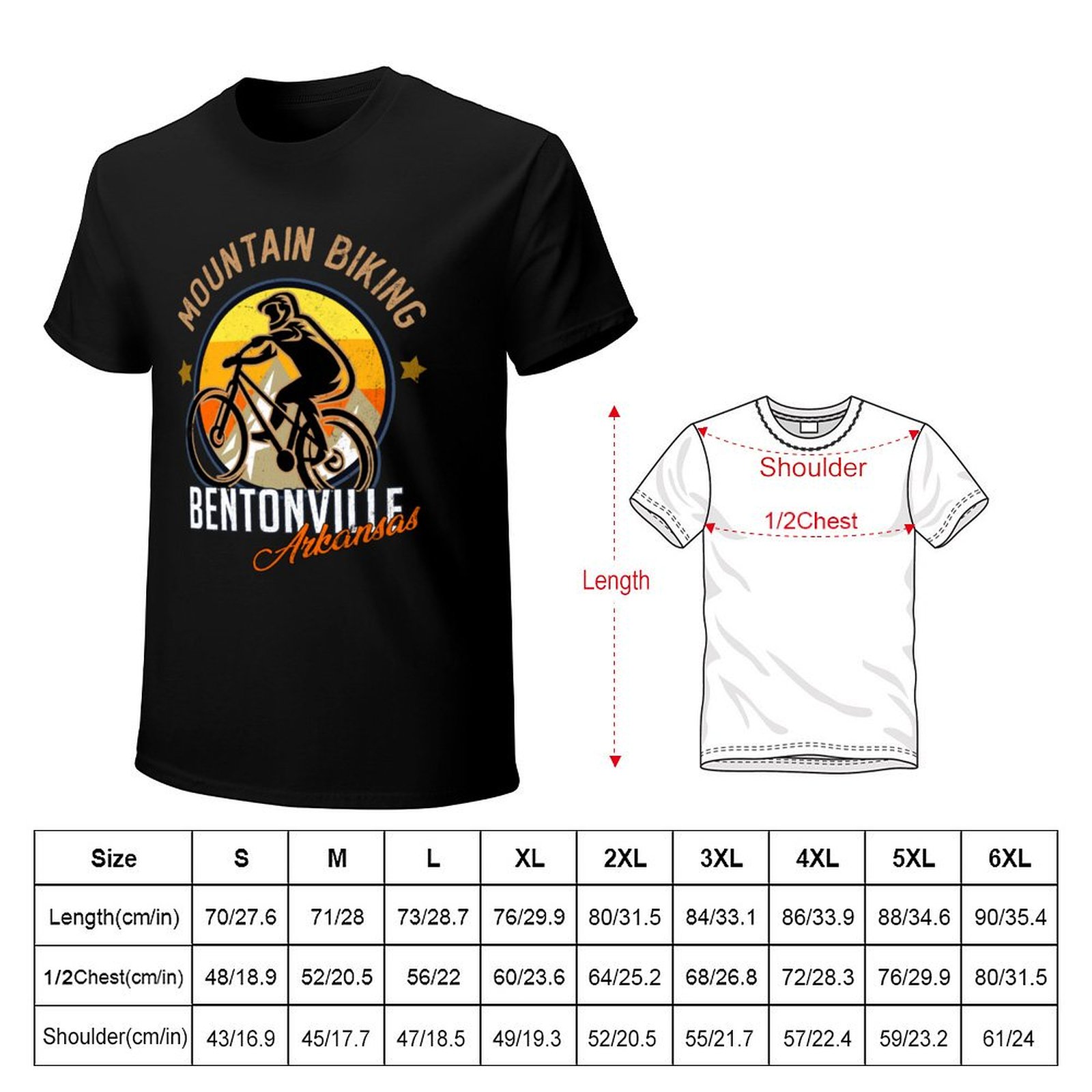 Kaos Bersepeda Gunung Bentonvi - Mountain Biking Bentonville Arkansas ulasan dan harga