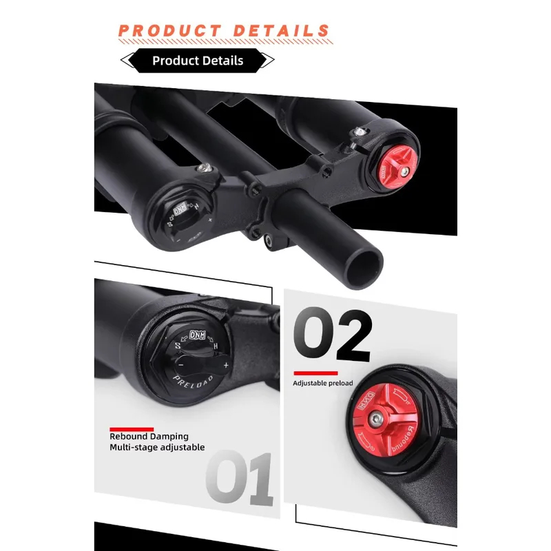 Garpu Depan Sepeda Gunung DNM  - Mtb Fork Air ulasan dan harga