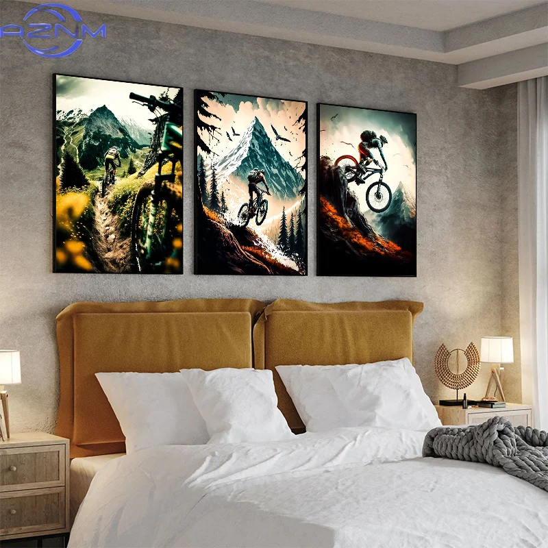 AZNM Poster Sepeda Gunung Mode - Picture Of Mountain Biking ulasan dan harga
