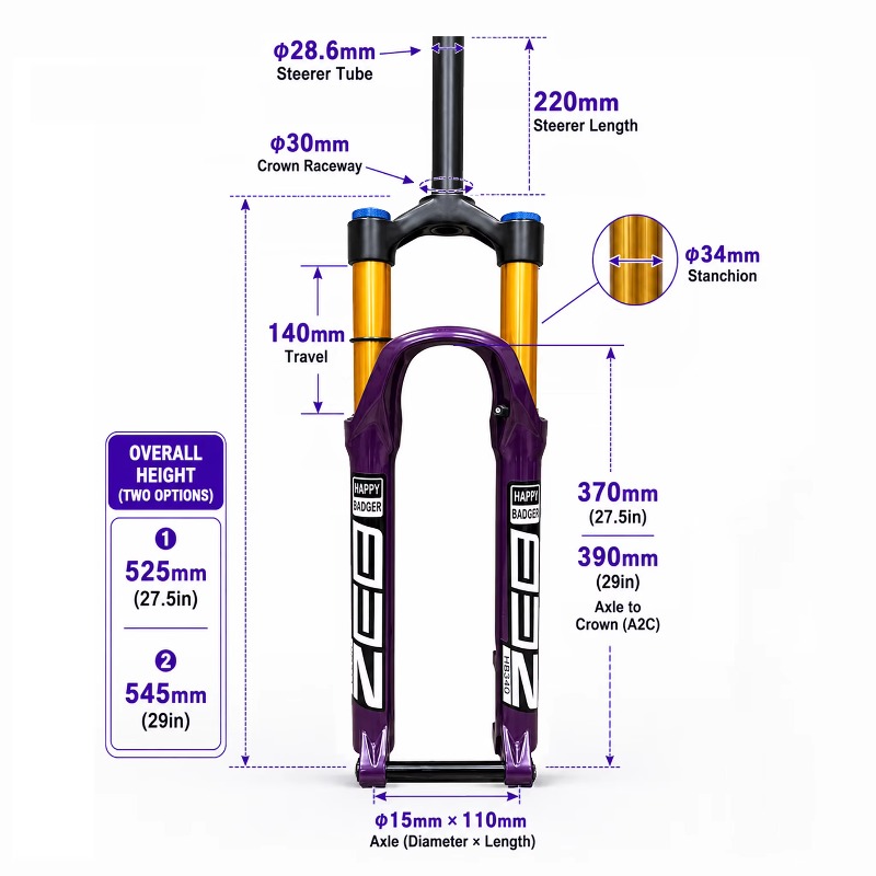 Garpu Suspensi Udara MTB 27.5/ - Mtb Fork Air ulasan dan harga