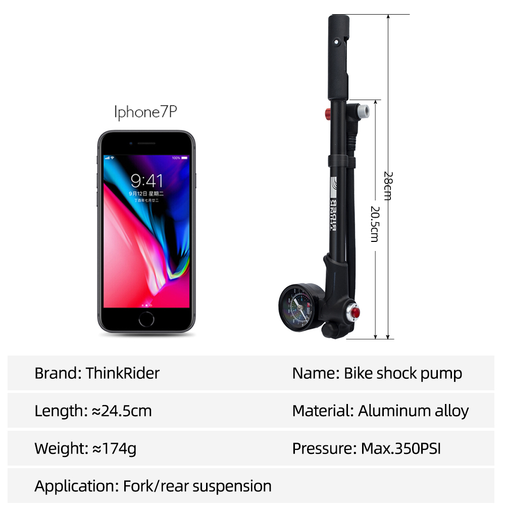 ThinkRider pompa udara sepeda, - Mtb Fork Air ulasan dan harga