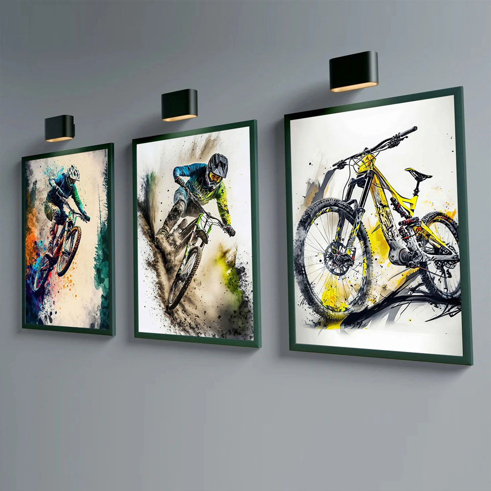 Lukisan berlian Diy seni dindi - Picture Of Mountain Biking ulasan dan harga