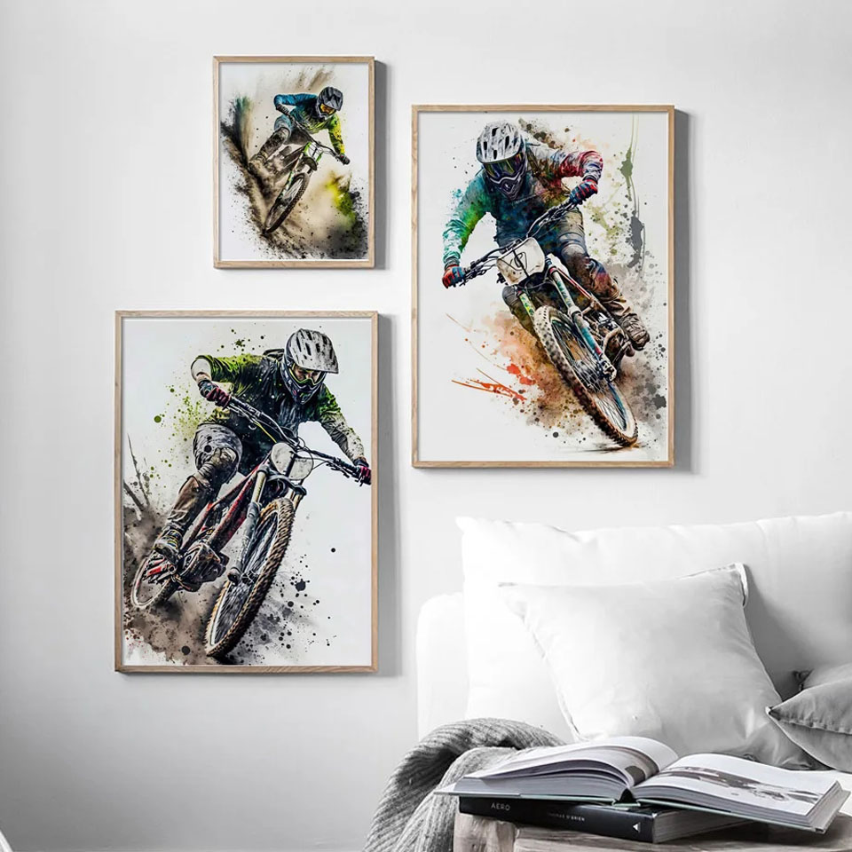 Lukisan berlian Diy seni dindi - Picture Of Mountain Biking ulasan dan harga
